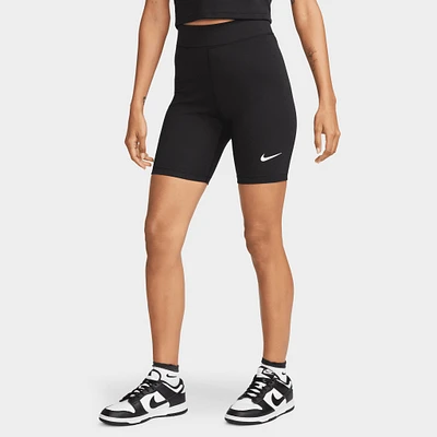 Nike Sportswear Women's 8" High-Rise Biker Shorts Black / Sail