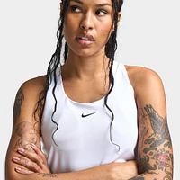Nike Swoosh Women's Medium Support Padded Sports Bra Tank White / Stone Mauve - Black