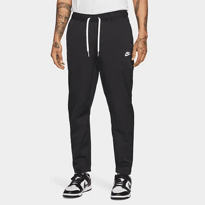 Nike Club Woven Tapered-Leg Pants Black / White