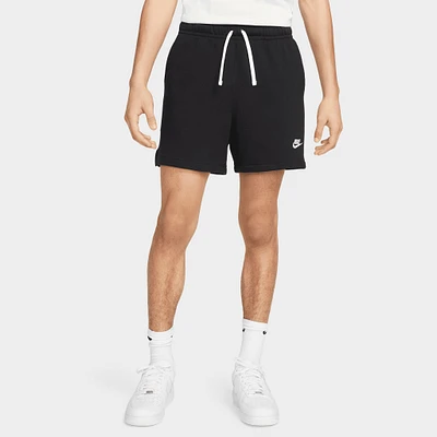 Nike Club French Terry Flow Shorts Black / White