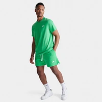 Nike Club French Terry Flow Shorts Spring Green / White