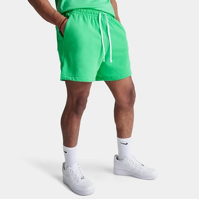 Nike Club French Terry Flow Shorts Spring Green / White