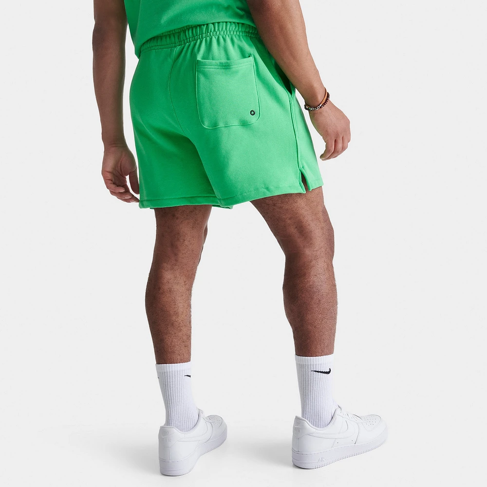 Nike Club French Terry Flow Shorts Spring Green / White
