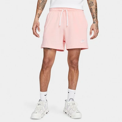 Nike Club French Terry Flow Shorts Pink Bloom / White
