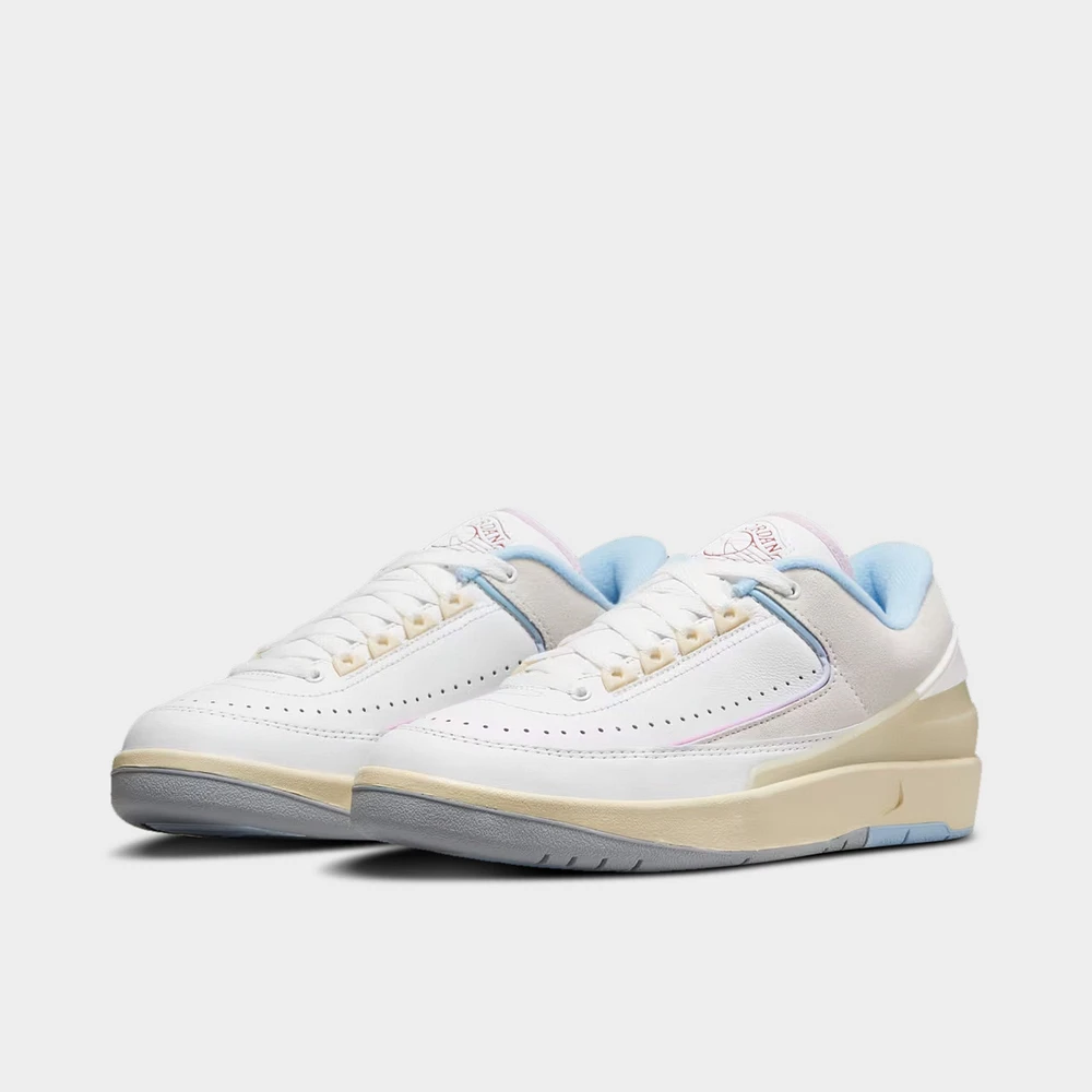 Jordan Women's 2 Retro Low Summit White / Varsity Red - Ice Blue