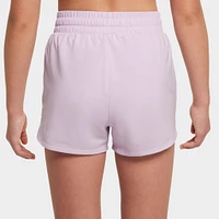 Nike One Girls' Dri-FIT High-Waisted Woven Training Shorts Doll / White