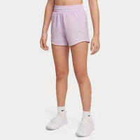 Nike One Girls' Dri-FIT High-Waisted Woven Training Shorts Doll / White