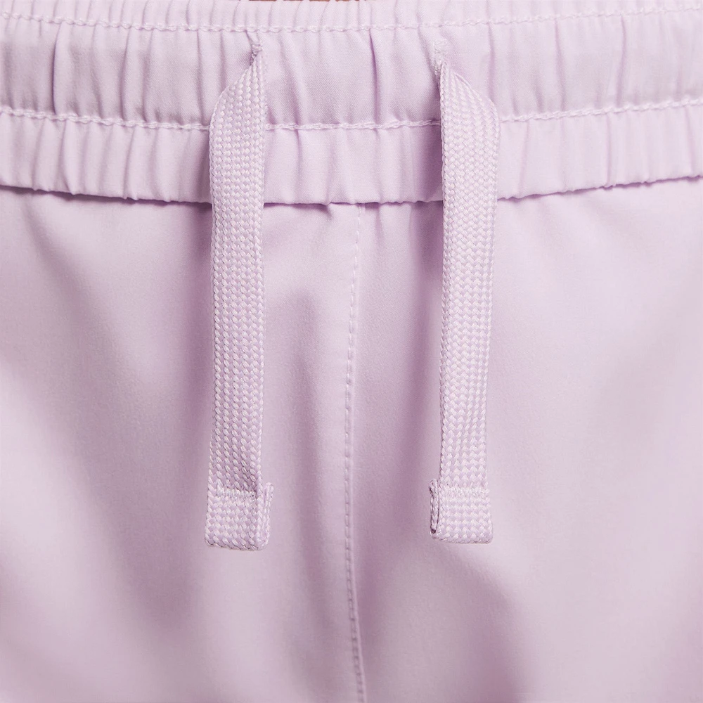Nike One Girls' Dri-FIT High-Waisted Woven Training Shorts Doll / White
