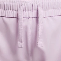 Nike One Girls' Dri-FIT High-Waisted Woven Training Shorts Doll / White