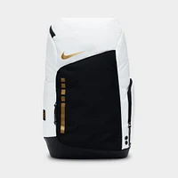 Nike Hoops Elite 32L Backpack White / Black - Metallic Gold