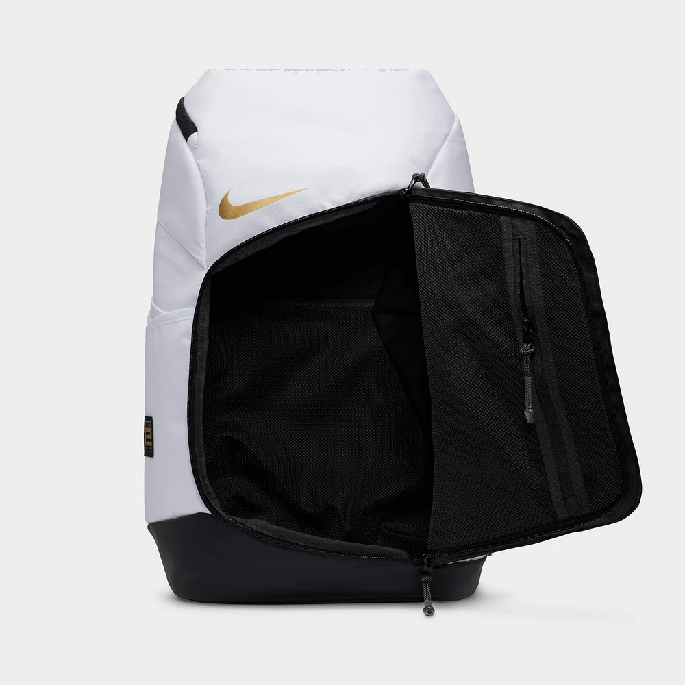 Nike Hoops Elite 32L Backpack White / Black - Metallic Gold