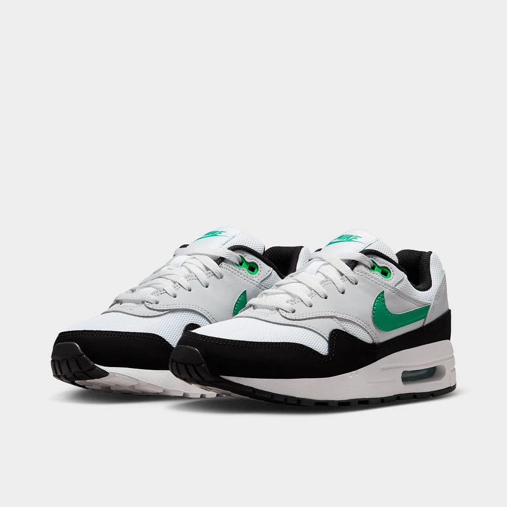 Nike Air Max 1 GS White / Stadium Green - Pure Platinum