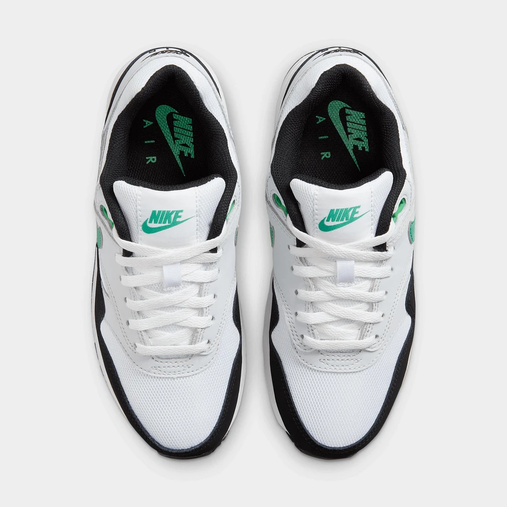 Nike Air Max 1 GS White / Stadium Green - Pure Platinum