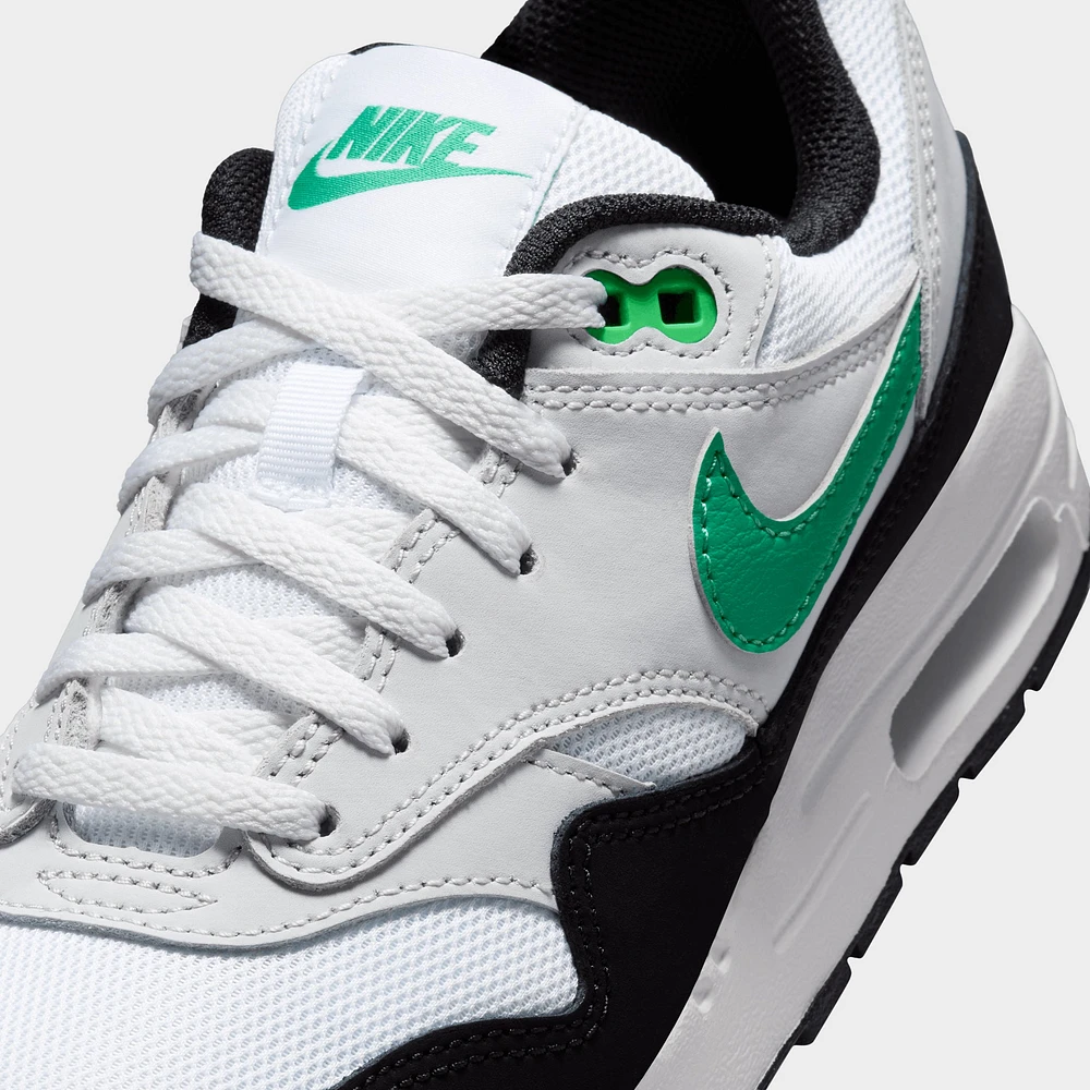 Nike Air Max 1 GS White / Stadium Green - Pure Platinum