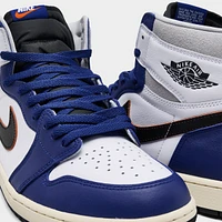 Jordan 1 Retro High OG White / Black Neutral Grey - Deep Royal Blue