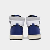 Jordan 1 Retro High OG White / Black Neutral Grey - Deep Royal Blue