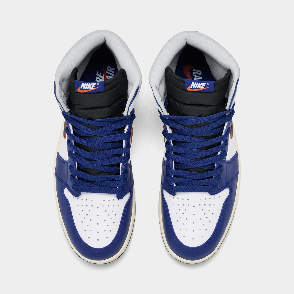 Jordan 1 Retro High OG White / Black Neutral Grey - Deep Royal Blue