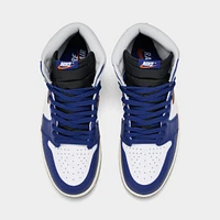 Jordan 1 Retro High OG White / Black Neutral Grey - Deep Royal Blue