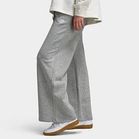 Nike Sportswear Women's Club Fleece Wide-Leg Sweatpants Dark Grey Heather / White
