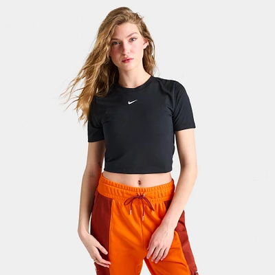 Nike Sportswear Women's Essential Slim Crop T-Shirt / Black