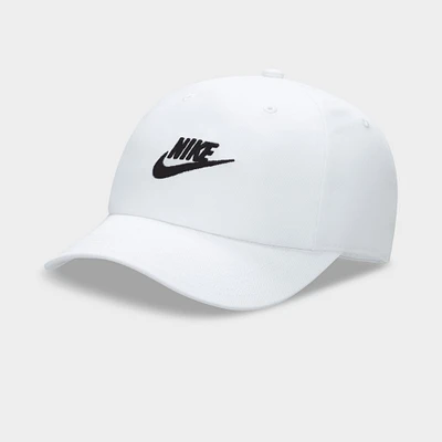 Nike Club Kids' Unstructured Futura Wash Cap White / Black