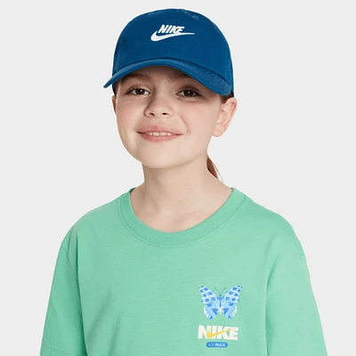 Nike Kids Unstructured Futura Wash Strapback Cap Court Blue / White