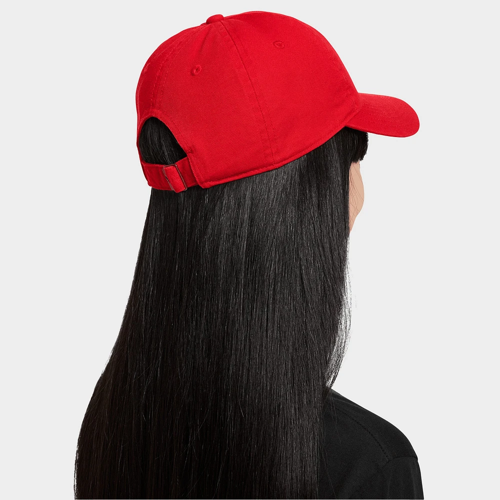 Nike Kids Unstructured Futura Wash Strapback Cap University Red / White