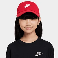 Nike Kids Unstructured Futura Wash Strapback Cap University Red / White