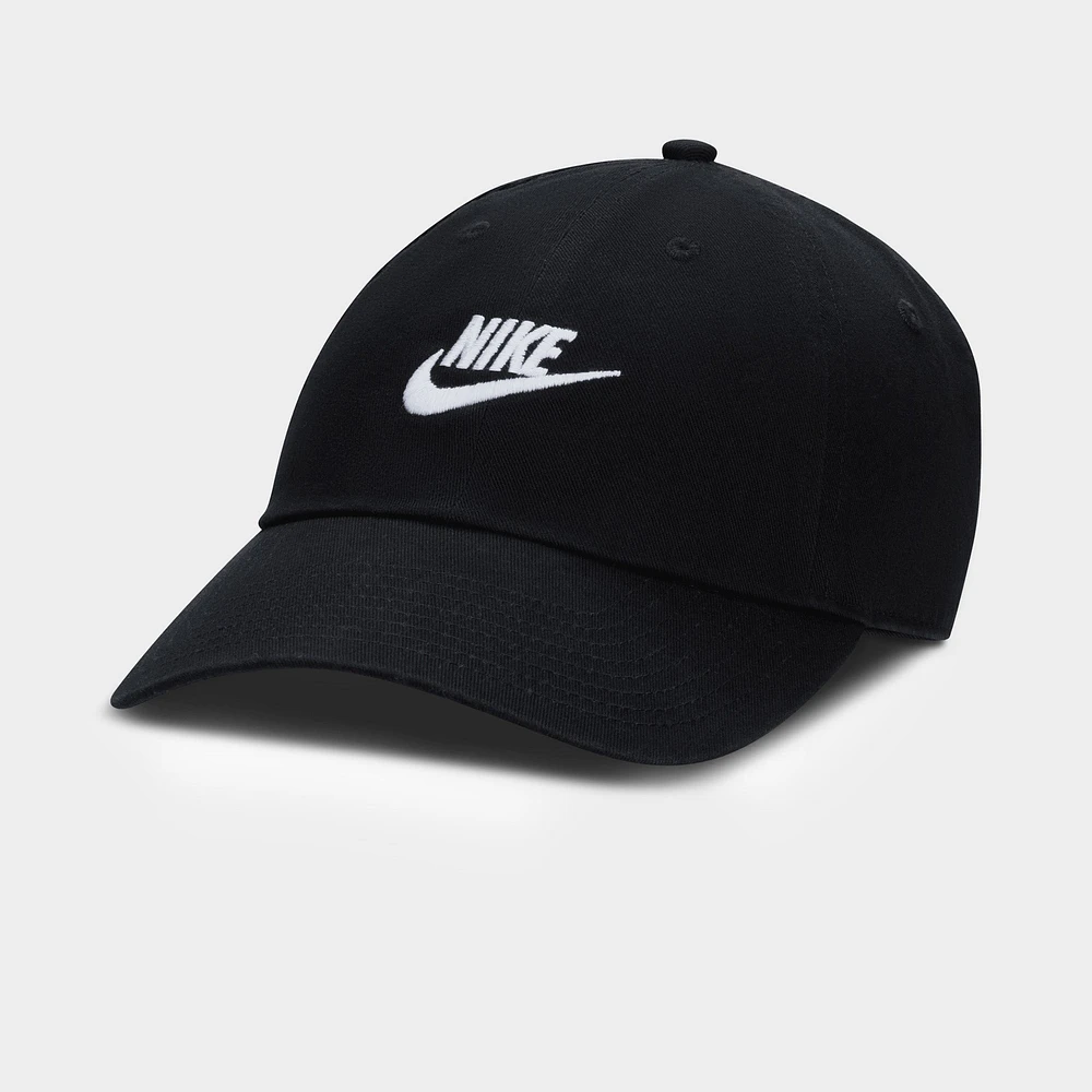 Nike Club Unstructured Futura Wash Cap Black / White