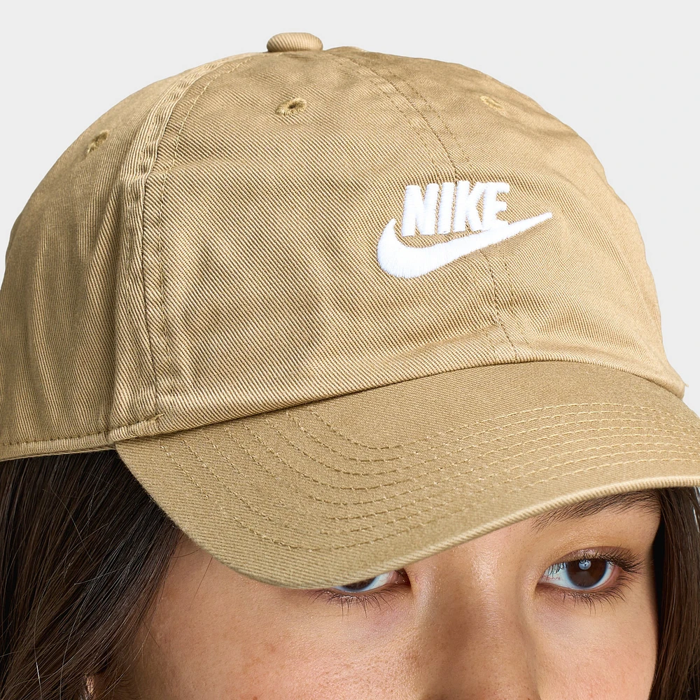 Nike Club Unstructured Futura Wash Cap Beige/ White