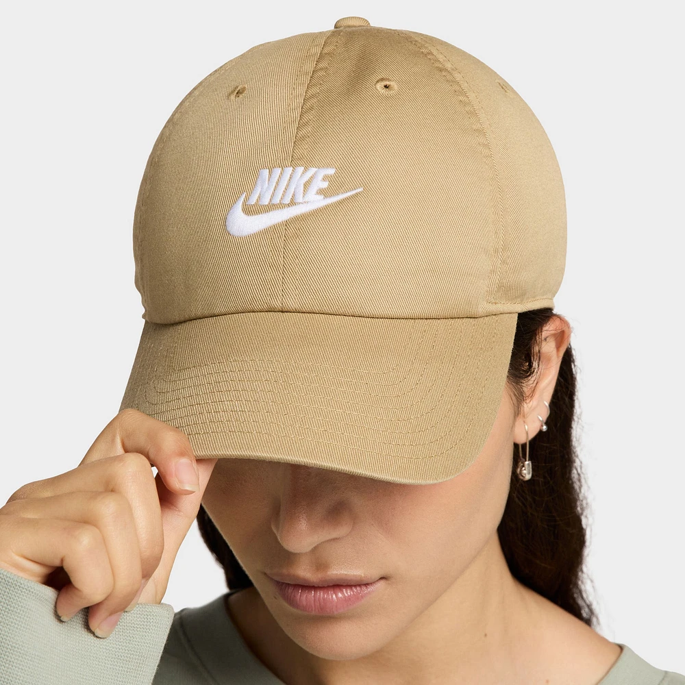 Nike Club Unstructured Futura Wash Cap Beige/ White