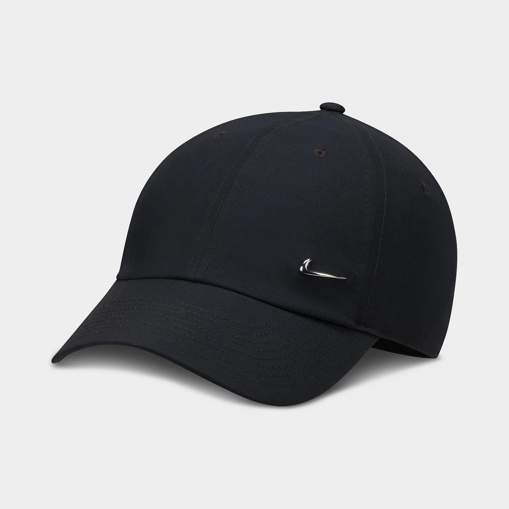 Nike Club Unstructured Metal Swoosh Cap Black / Silver