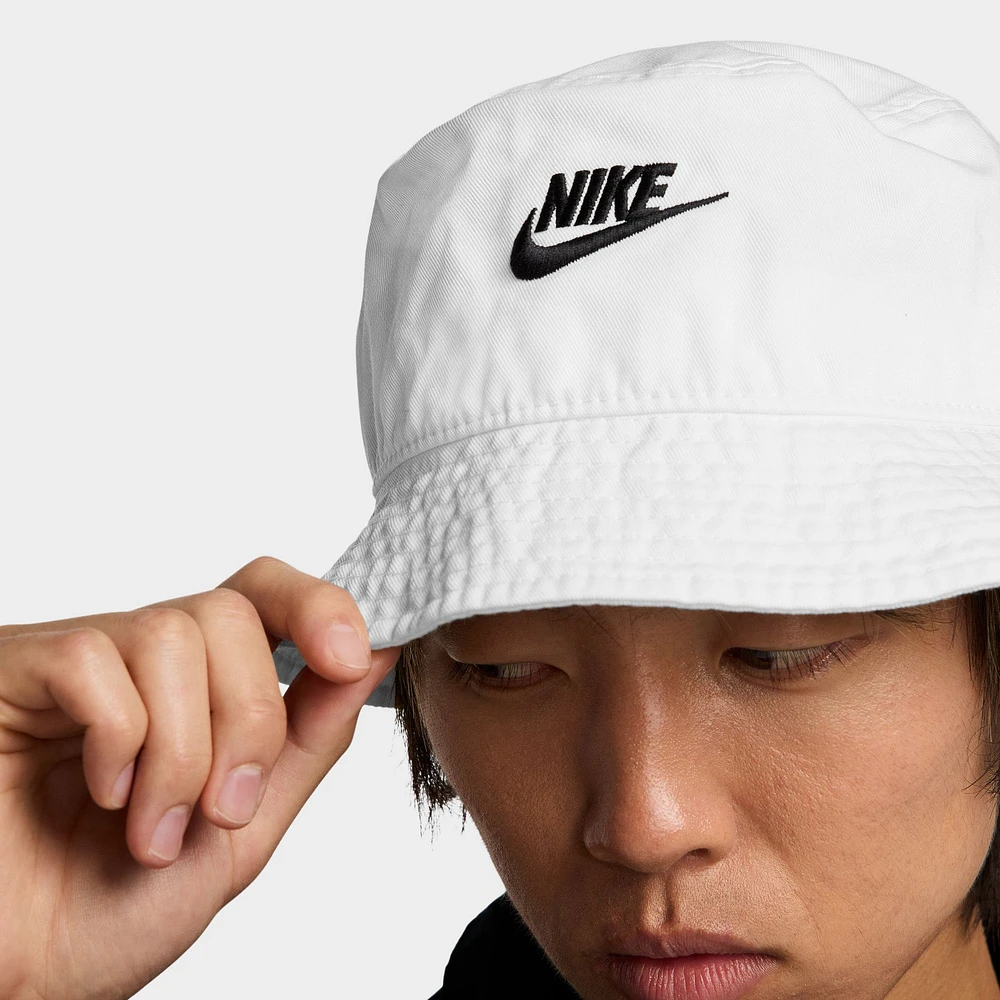 Nike Futura Washed Bucket Hat White / Black