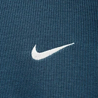 Nike Women's Tight Cropped Mini-Rib Tank Top Armory Navy / Sail