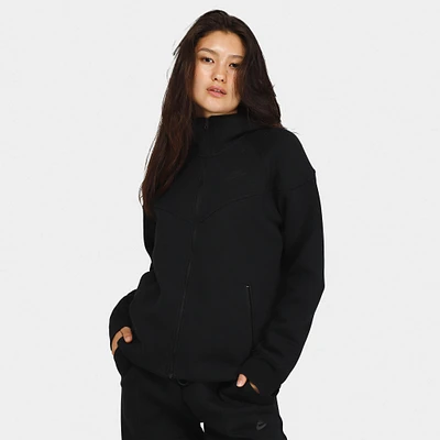 Nike Sportswear Women's Tech Fleece Windrunner Full Zip Hoodie Black /