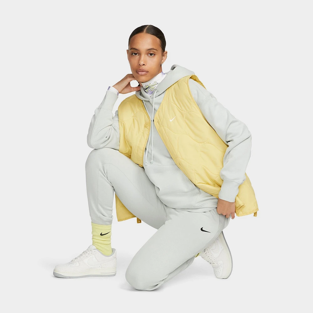 Nike Sportswear Women's Phoenix Fleece High-Waisted Joggers Light Silver / Black