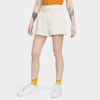 Nike Sportswear Women's High-Waisted Shorts Light Orewood Brown / Sail