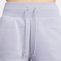 Nike Sportswear Women's High-Waisted Phoenix Fleece Shorts Indigo Haze / Sail