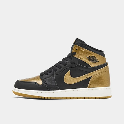 Jordan 1 High OG GS Black / Metallic Gold - Sail