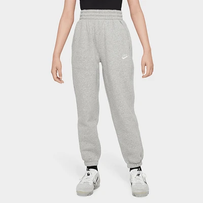 Nike Junior Girls' Club Fleece Loose Pants / Dark Grey Heather