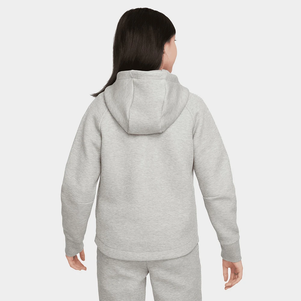 Nike Sportswear Junior Girls' Tech Fleece Full Zip Hoodie / Dark Grey Heather