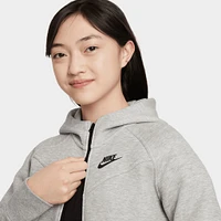 Nike Sportswear Junior Girls' Tech Fleece Full Zip Hoodie / Dark Grey Heather