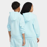 Nike Sportswear Club Fleece Juniors' Pullover Hoodie Glacier Blue / White