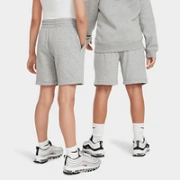 Nike Sportswear Juniors' Club Fleece Shorts Dark Grey Heather / White