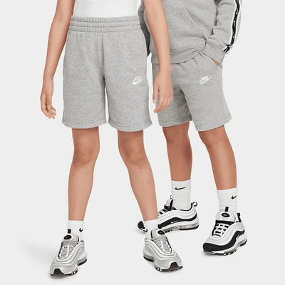 Nike Sportswear Juniors' Club Fleece Shorts Dark Grey Heather / White