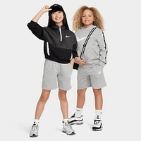 Nike Sportswear Juniors' Club Fleece Shorts Dark Grey Heather / White