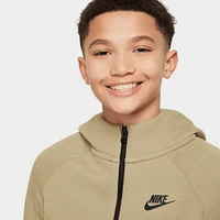 Nike Junior Boys' Tech Fleece Full-Zip Hoodie Neutral Olive / Black