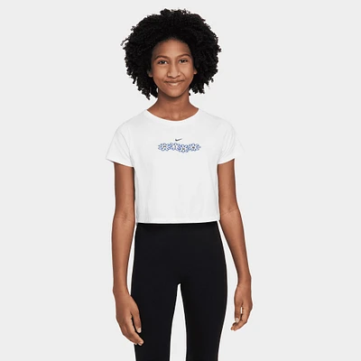 Nike Sportswear Junior Girls' Crop T-shirt / White