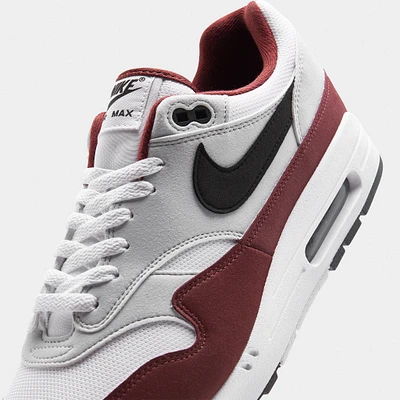 Nike Air Max 1 White / Black - Dark Team Red