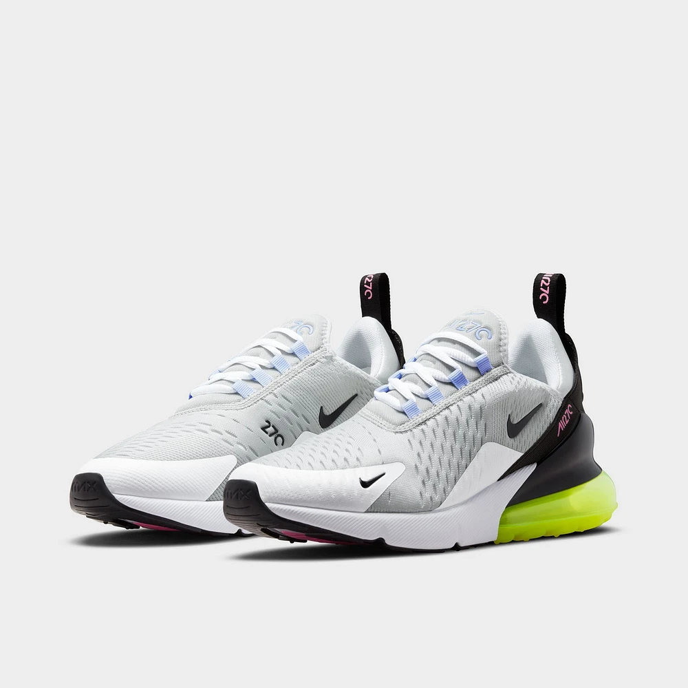 Nike Women's Air Max 270 Pure Platinum / Black - Volt